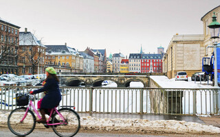 Ποδηλάτης στην Κοπεγχάγη